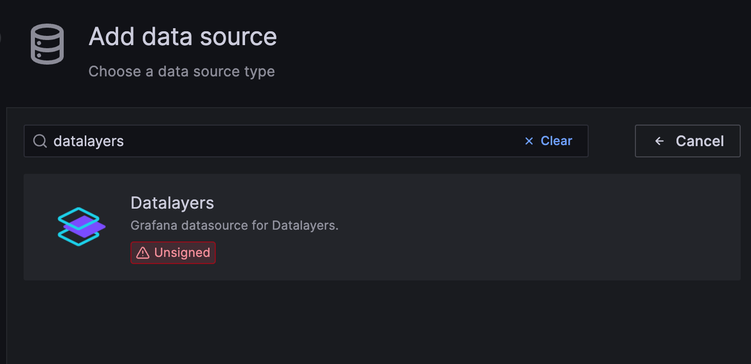 find datasource